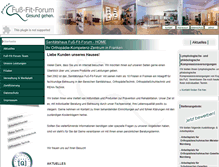 Tablet Screenshot of fuss-fit-forum.de
